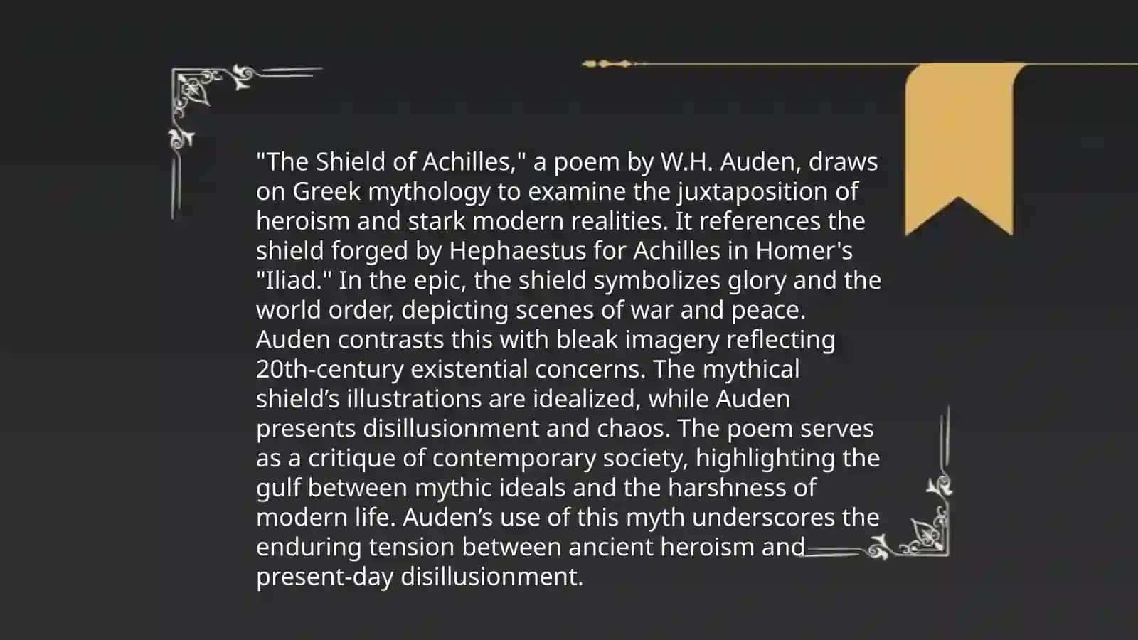 The Shield of Achilles by W.H. Auden 3