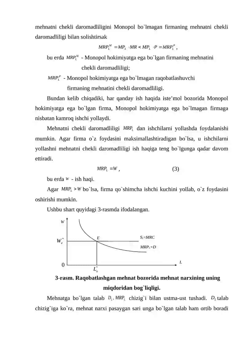 Mehnat munosabatlari va mehnat resurslaridan foydalanish ko`rsatkichlari 3