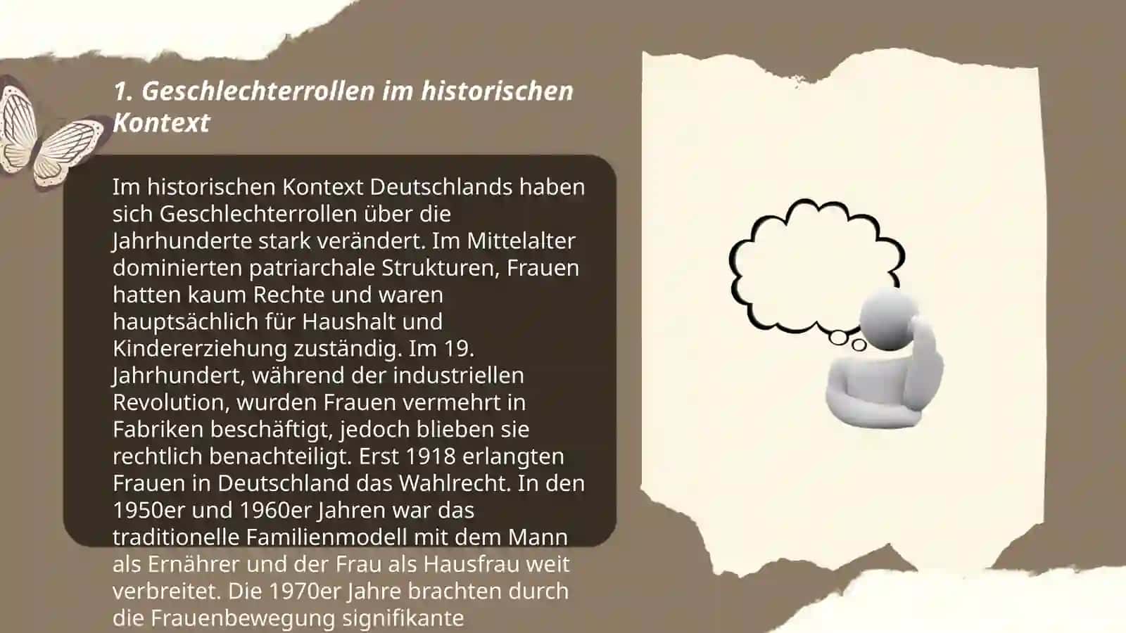 Rollenverständnis von Frau und Mann. Toleranz und Zusammenleben 3