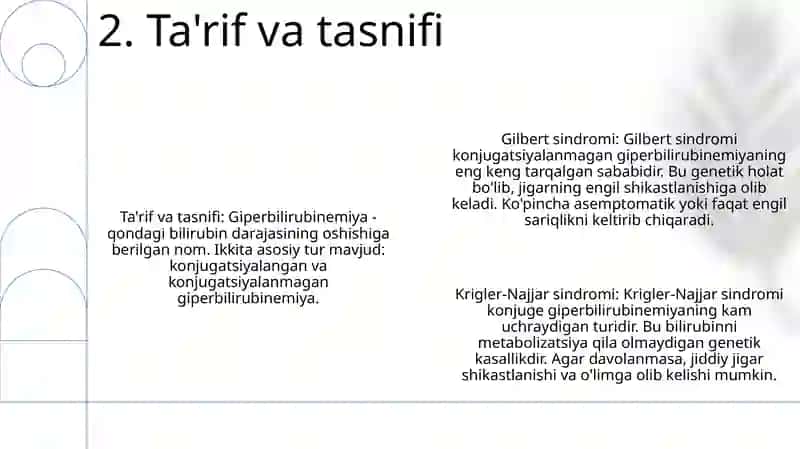 Jilber, Dabin-Jonson, Rotor, Krigler-Nayyar Sindromlarining Biokimyoviy Asosi 3