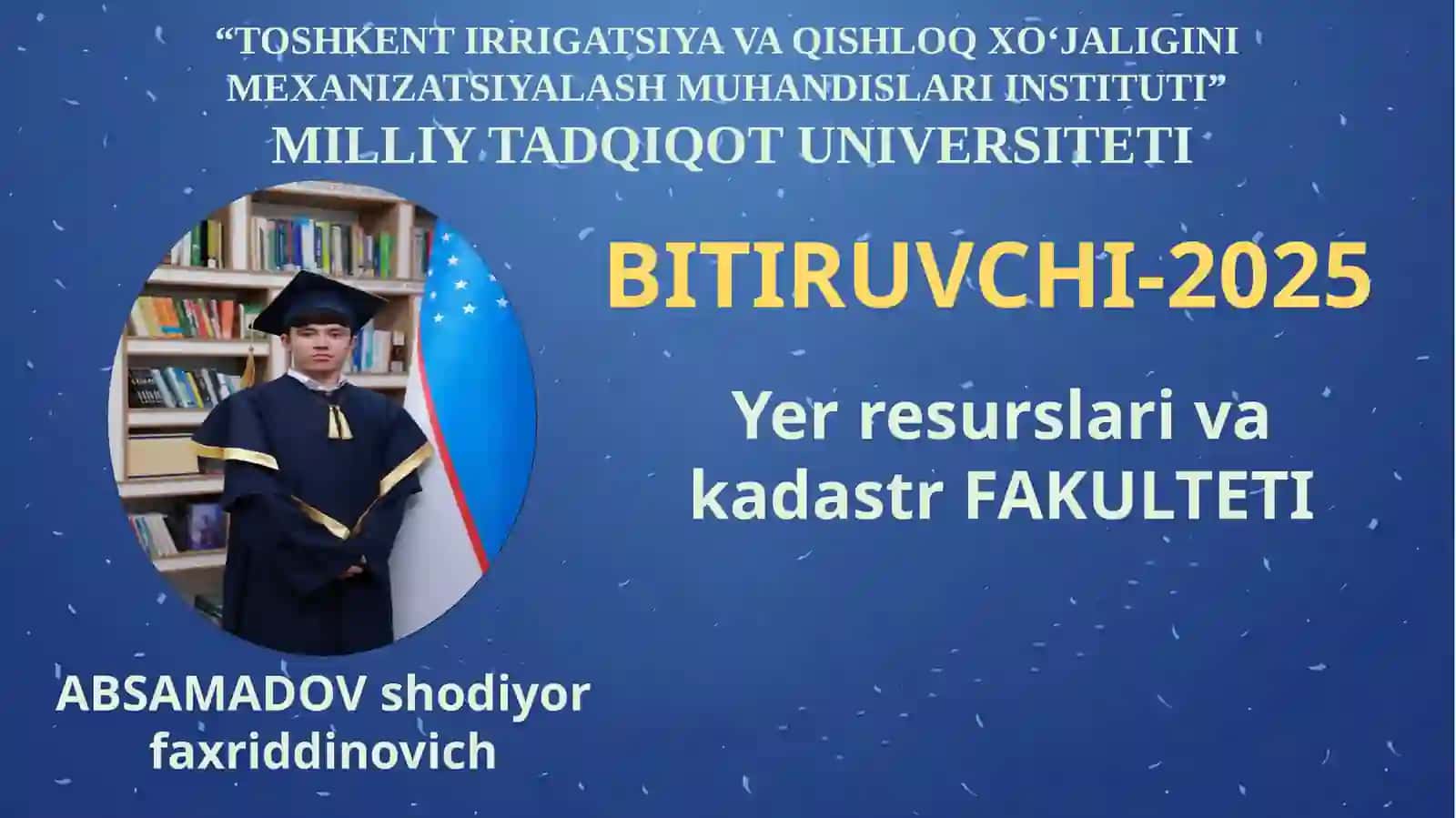 Yer resurslari va kadastr FAKULTETI 3