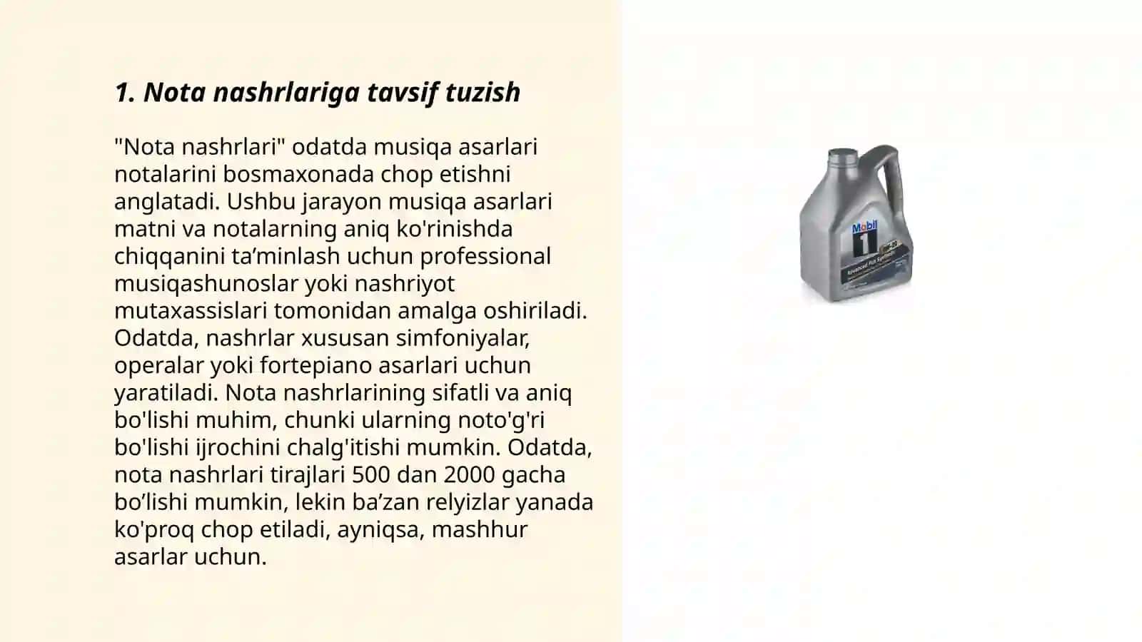 Nota nashrlariga tavsif tuzish 3