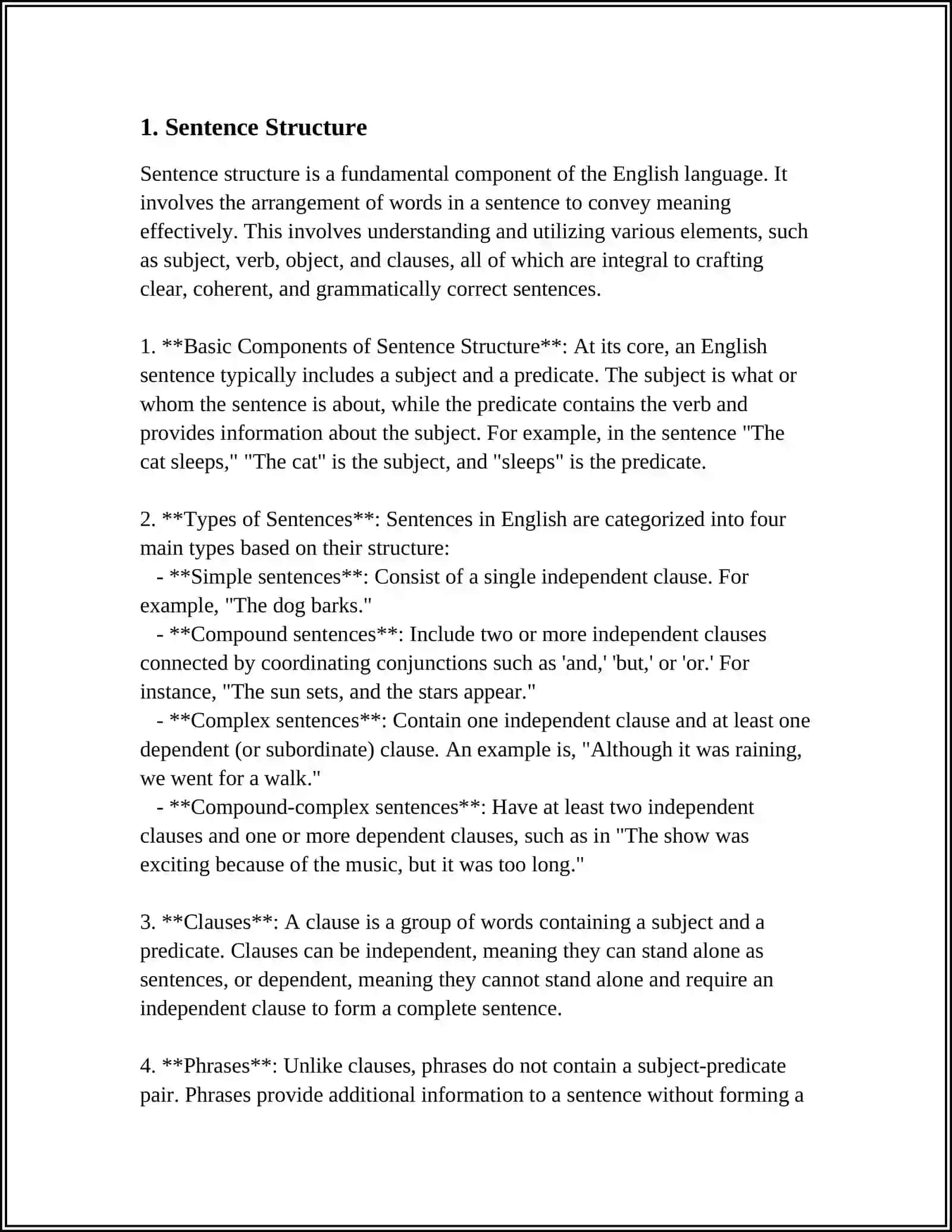 CREATING EFFECTIVE SENTENCES 3