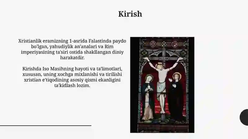 Xristianlik dini: paydo bo'lishi, targalishi va e'tiqod manbalari 3