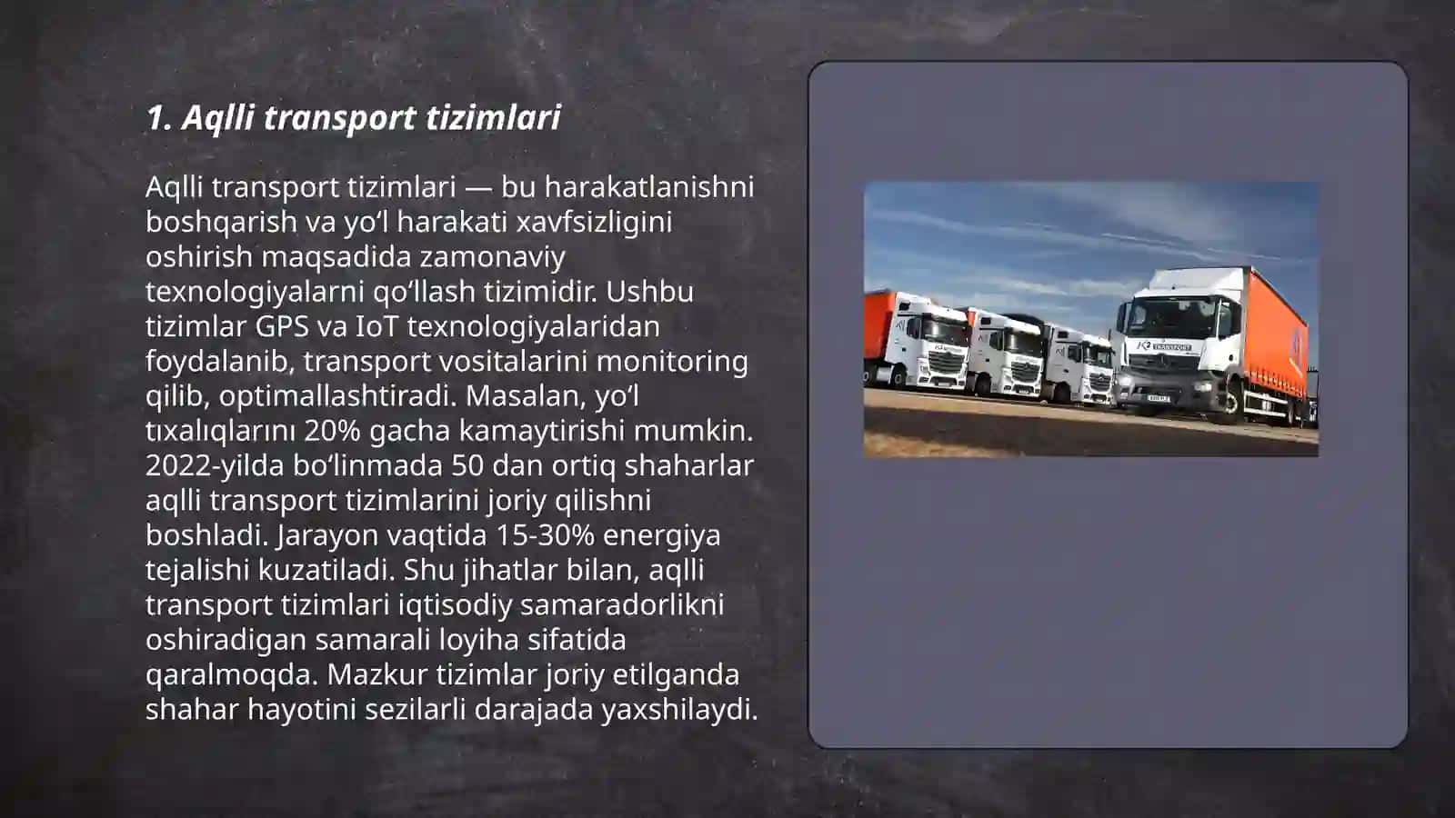 Aqlli transport tizimlari 3