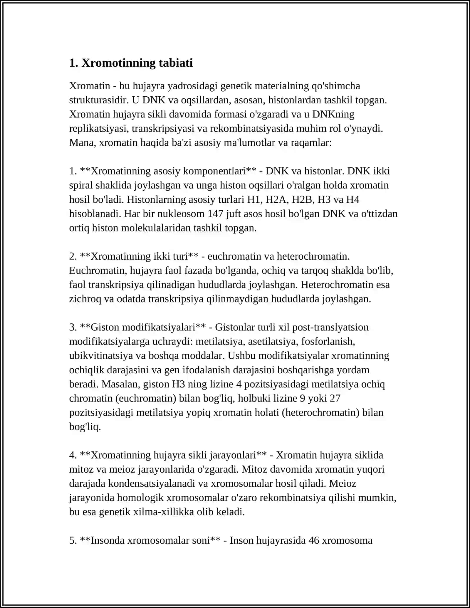 XROMOTINNING FUNKTSIONAL HOLATI VA TIPLARI 3