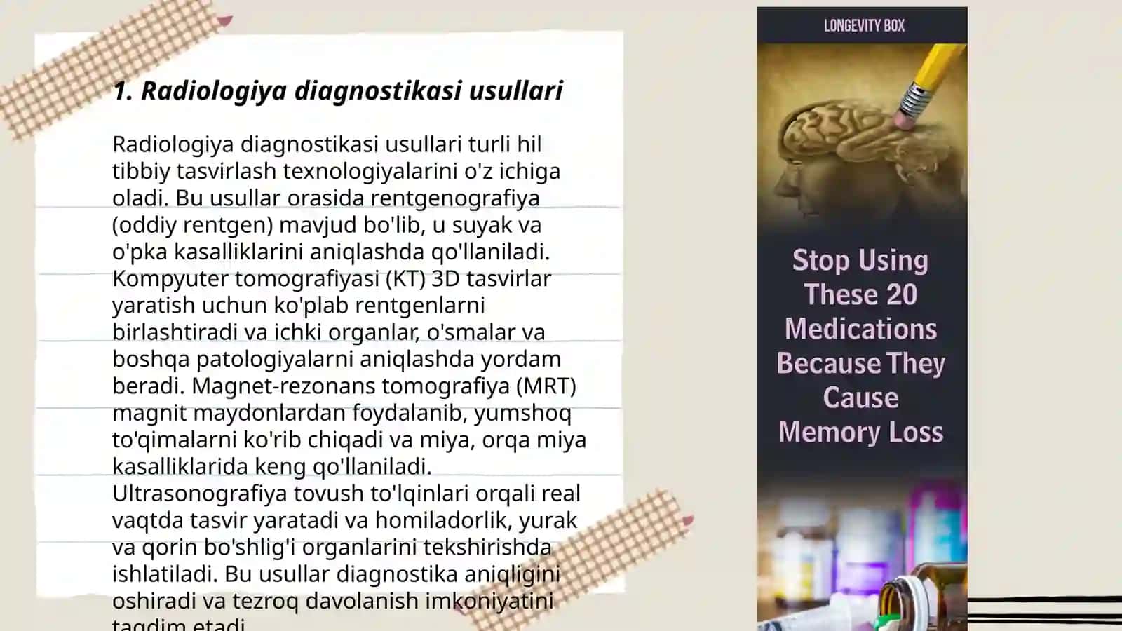 Radiologiya diagnostikasi usullari 3