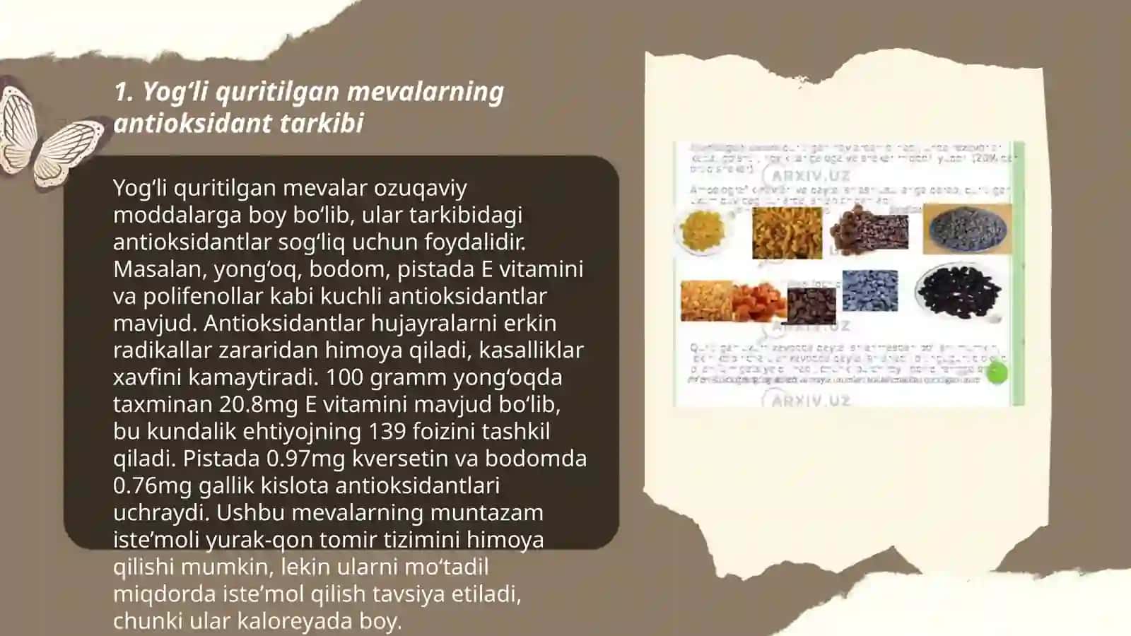 Yogʻli quritilgan mevalarda antioksidantlarni saqlash usullari 3