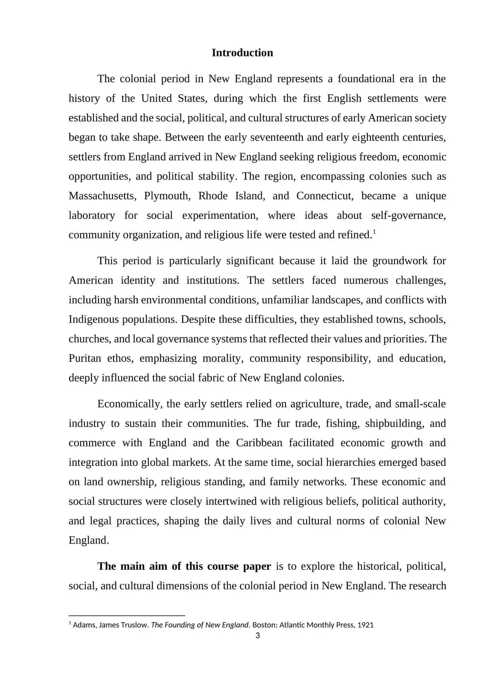 The colonial period in New England 3