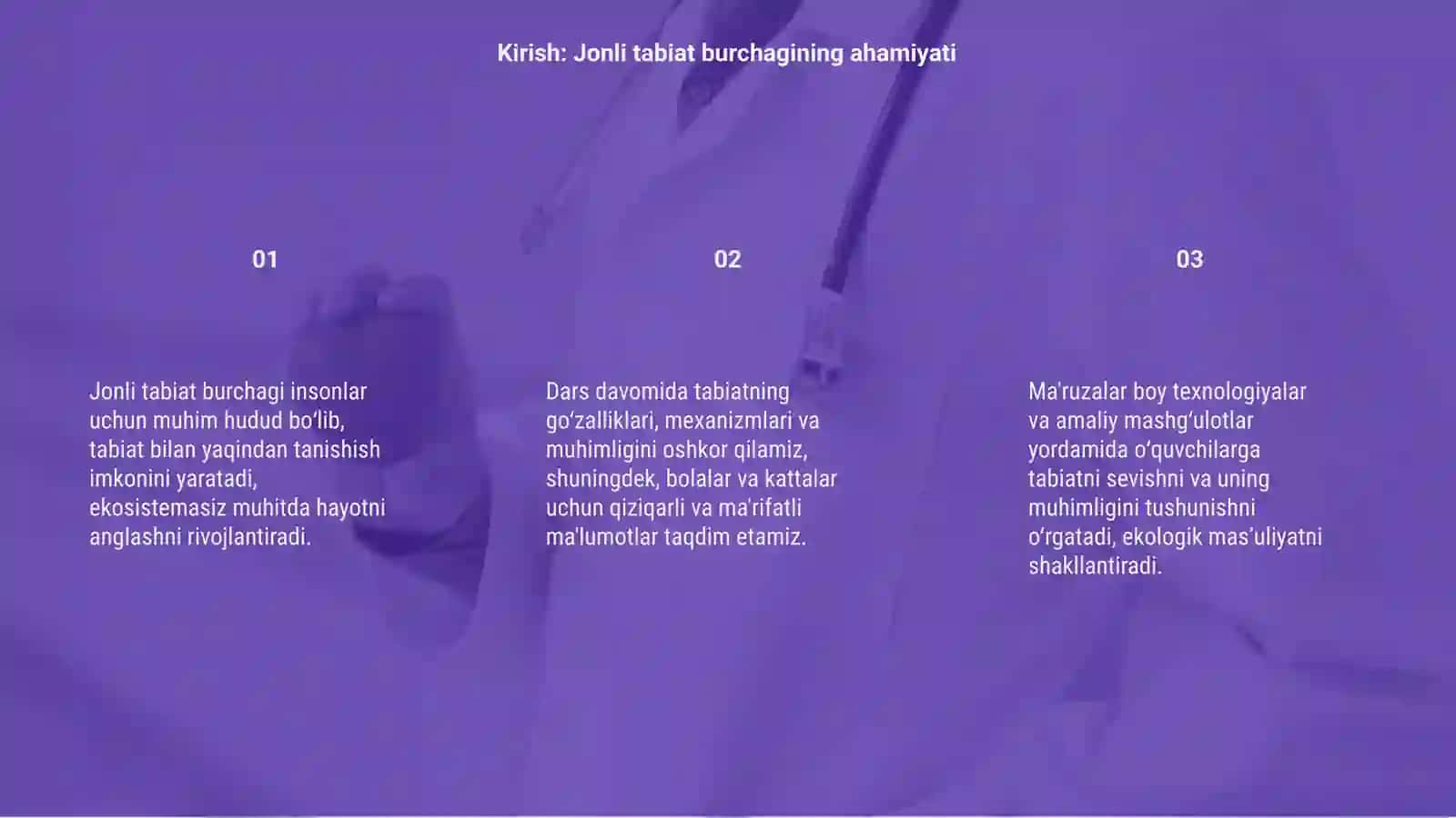 Tabiat bilan muloqot darsi 3
