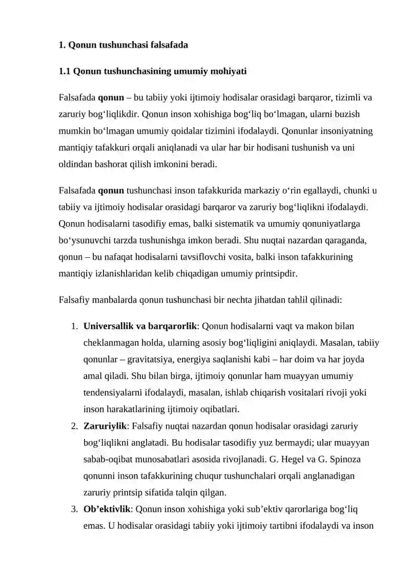 FALSAFADA QONUN VA QONUNIYAT TUSHUNCHASI 3