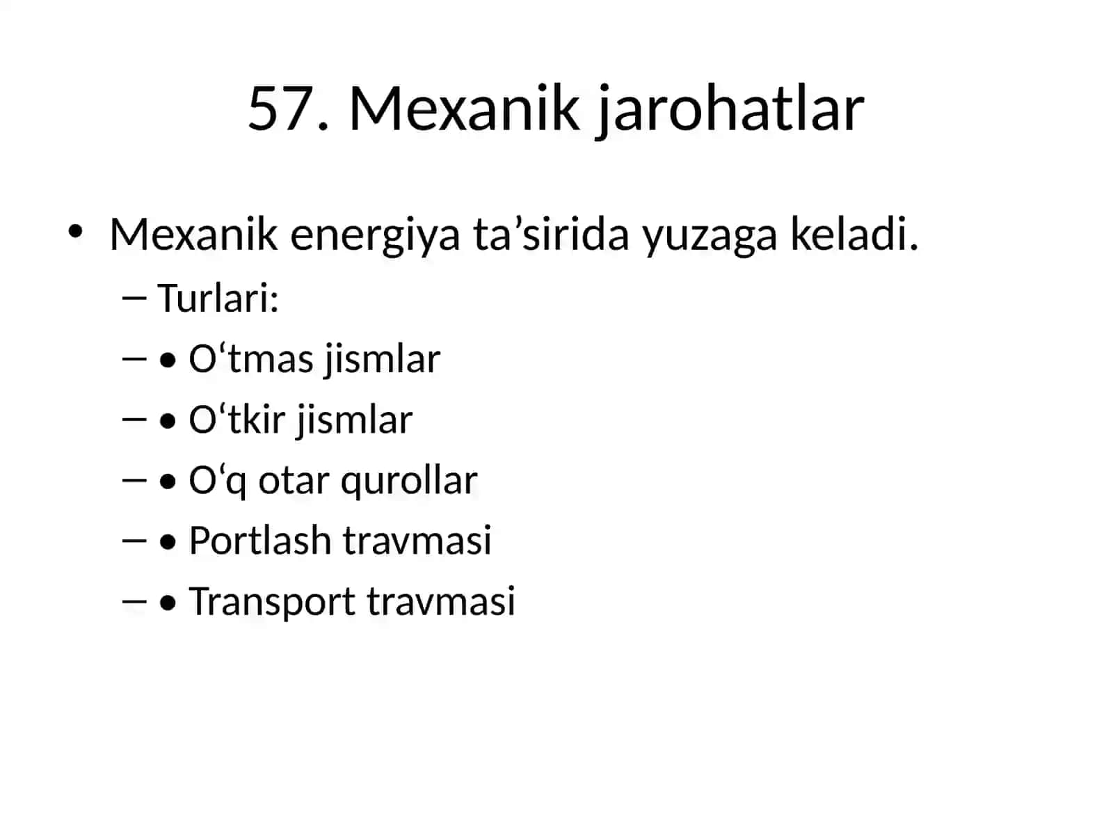 Tan jarohati tushunchasi 3