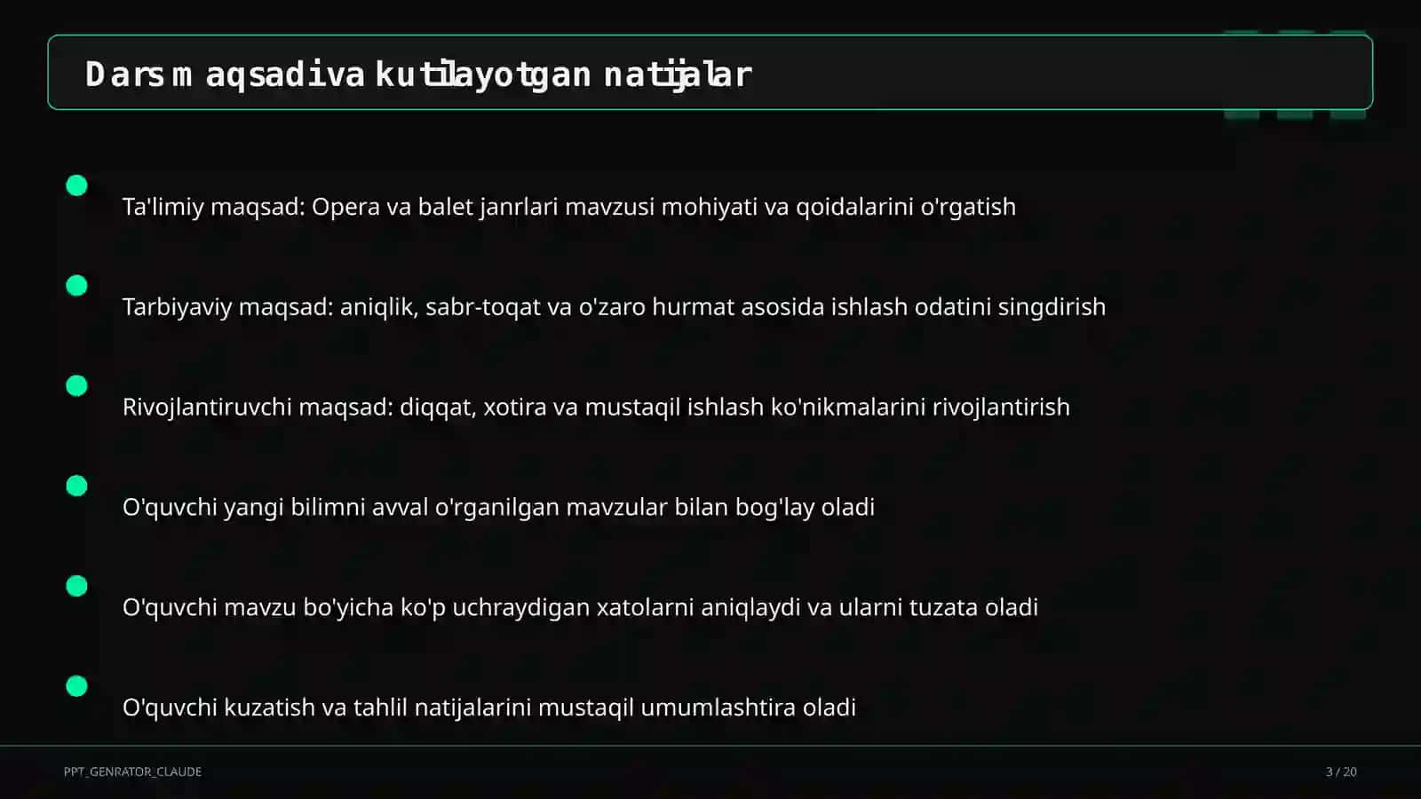 Opera va balet janrlari (6-sinf) 3