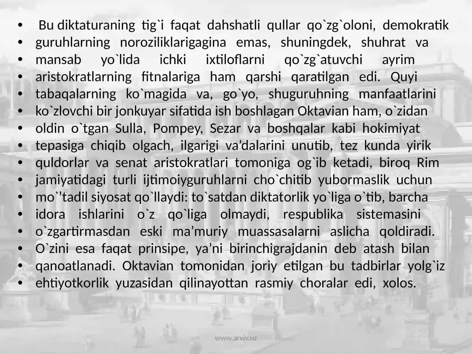 AVGUST DAVRI RIM ADABIYOTI 3