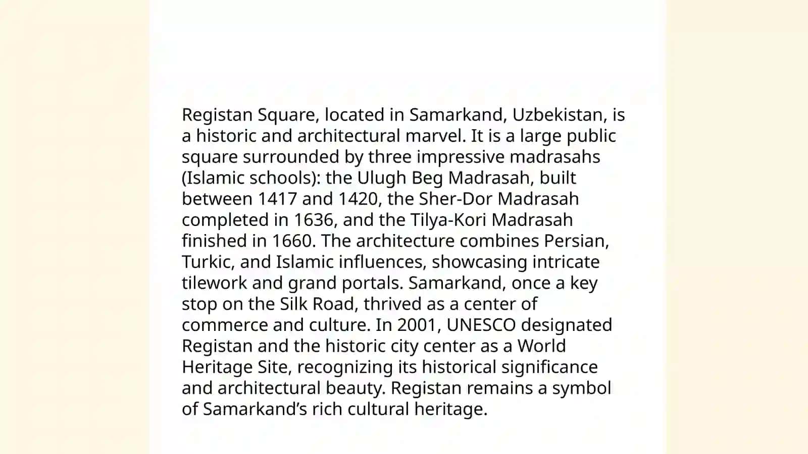 Registan Square, Samarkand, Uzbekistan 3