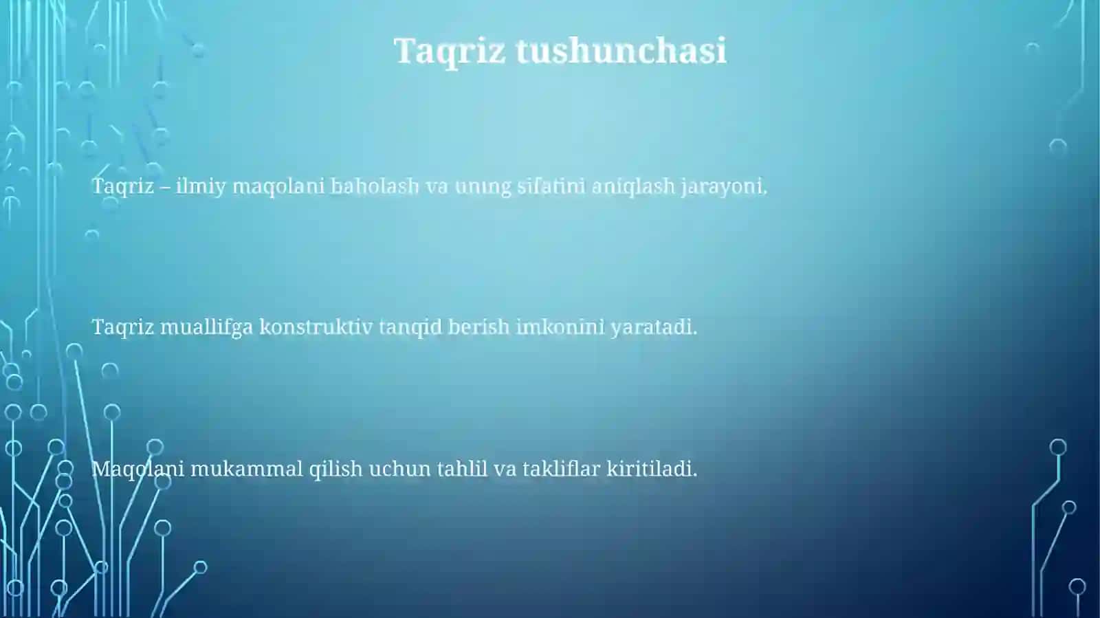 Taqriz jarayoni 3