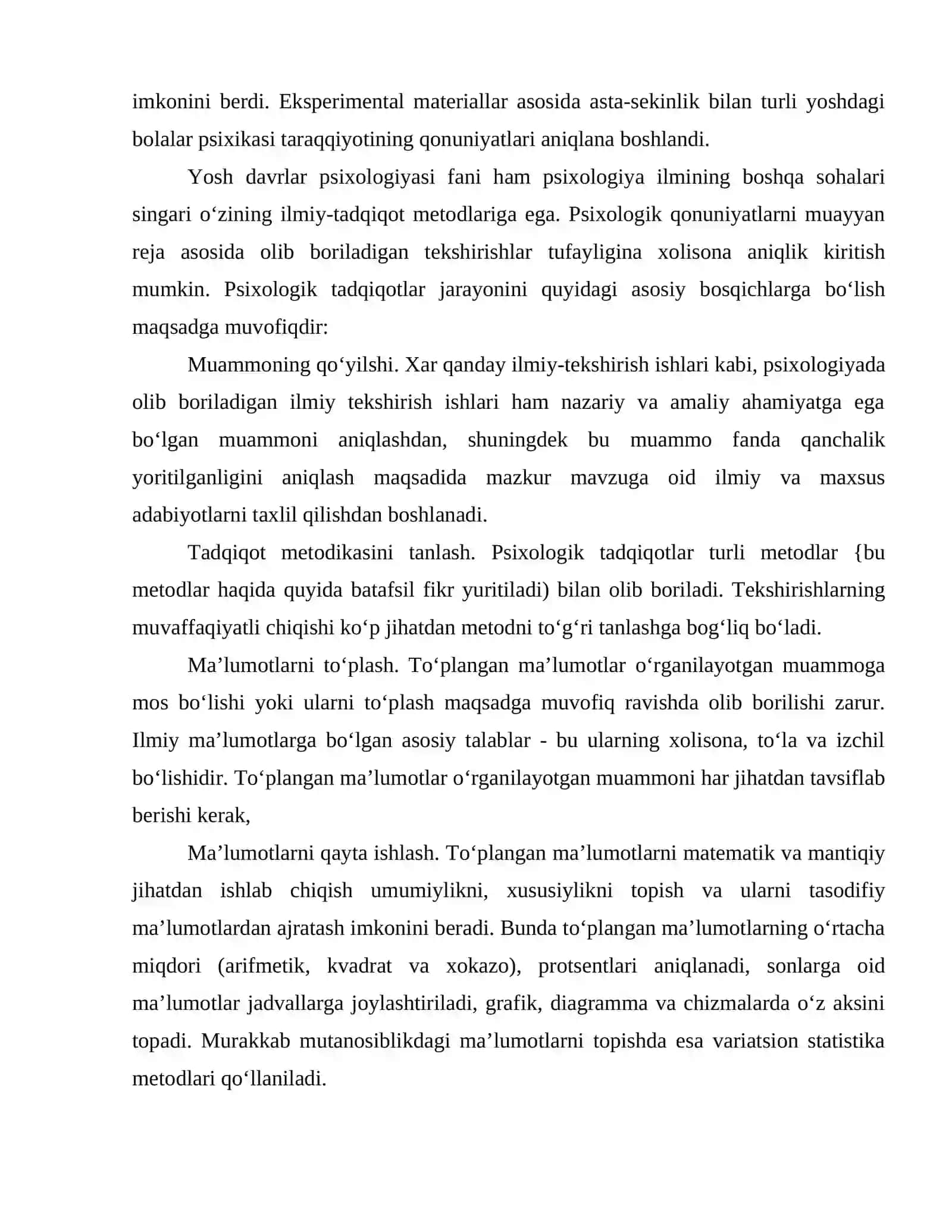 Yosh davrlar psixologiyasining ilmiy tadqiqot metodlari 3