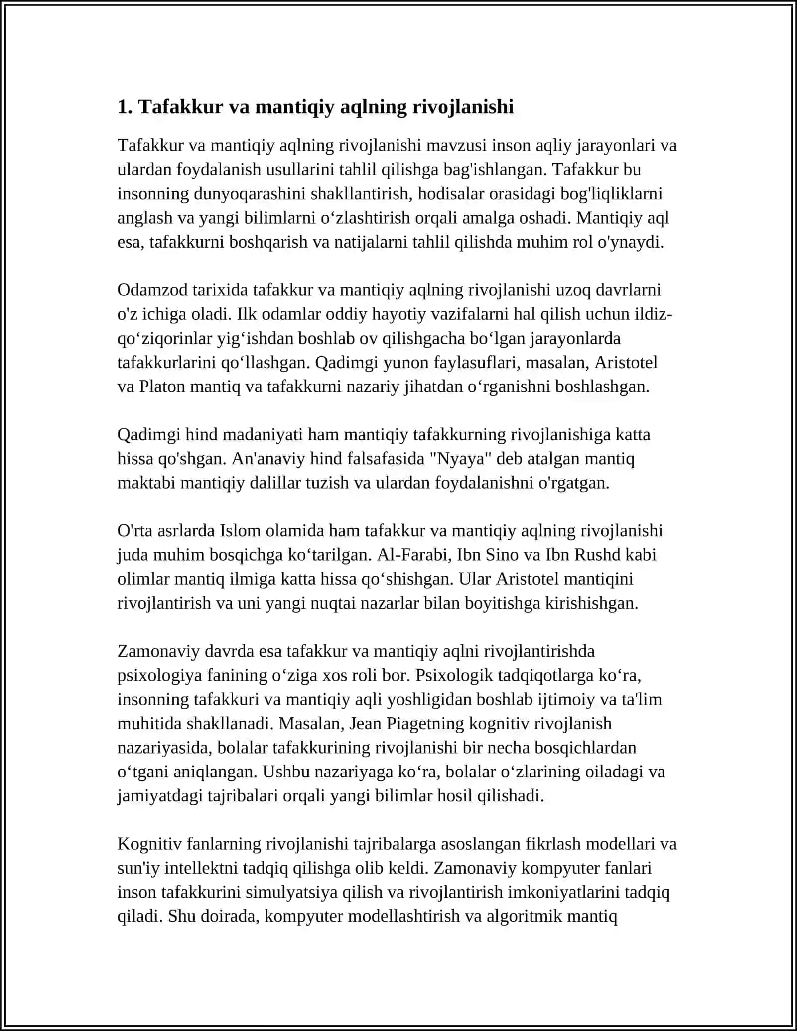 MUSTAQIL ISH Mavzu: TAPOLAGIK AKSLANTIRISHLAR 3