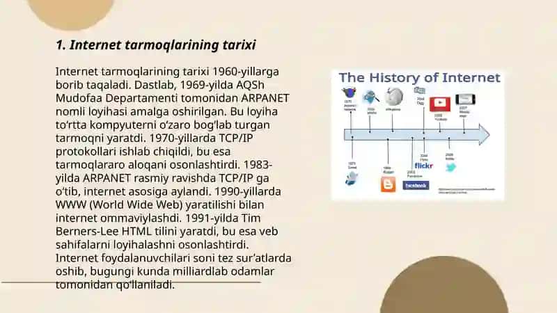Internet tarmoqlari 3