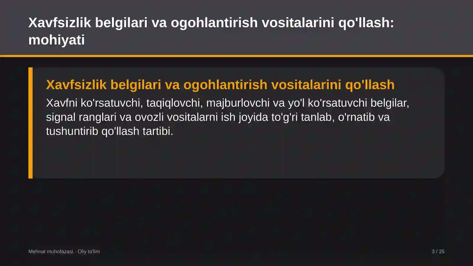 avtovokzallarda xavfsizlik belgilari va ogohlantirish vositalarini qo'llash 9363 3