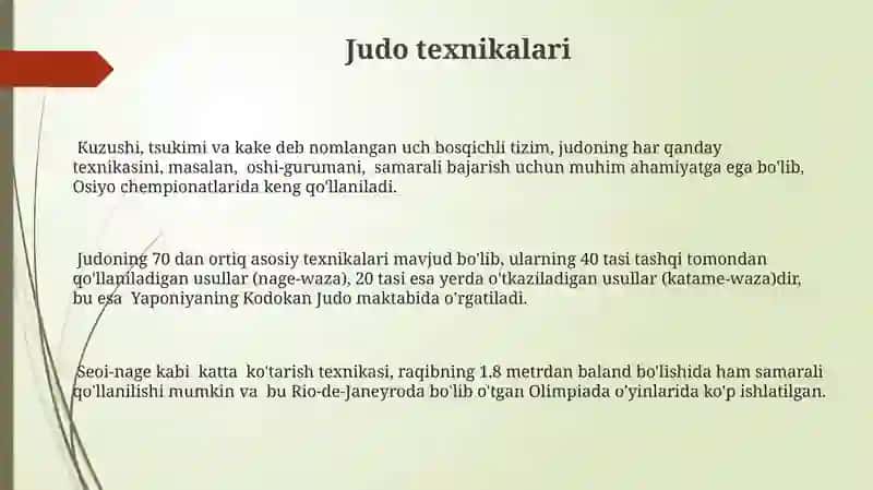 Judo texnikalari 3