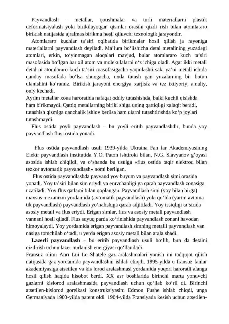 Payvandlash Texnologiyasi 3