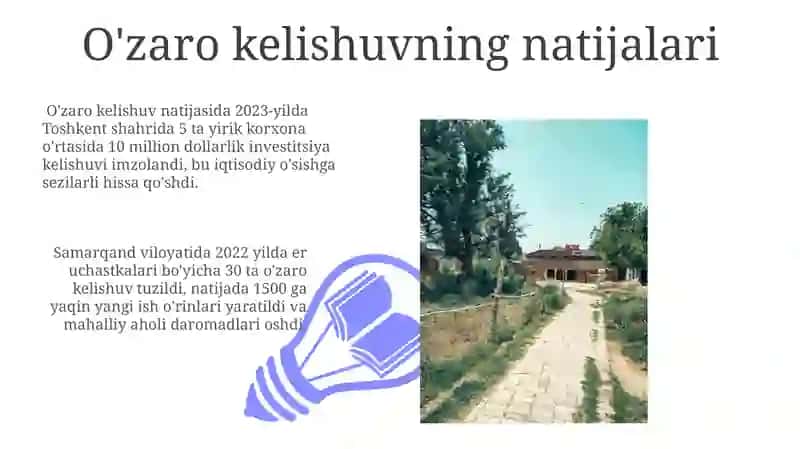 Oʻzaro Kelishuvga Erishish Yoʻllari 3