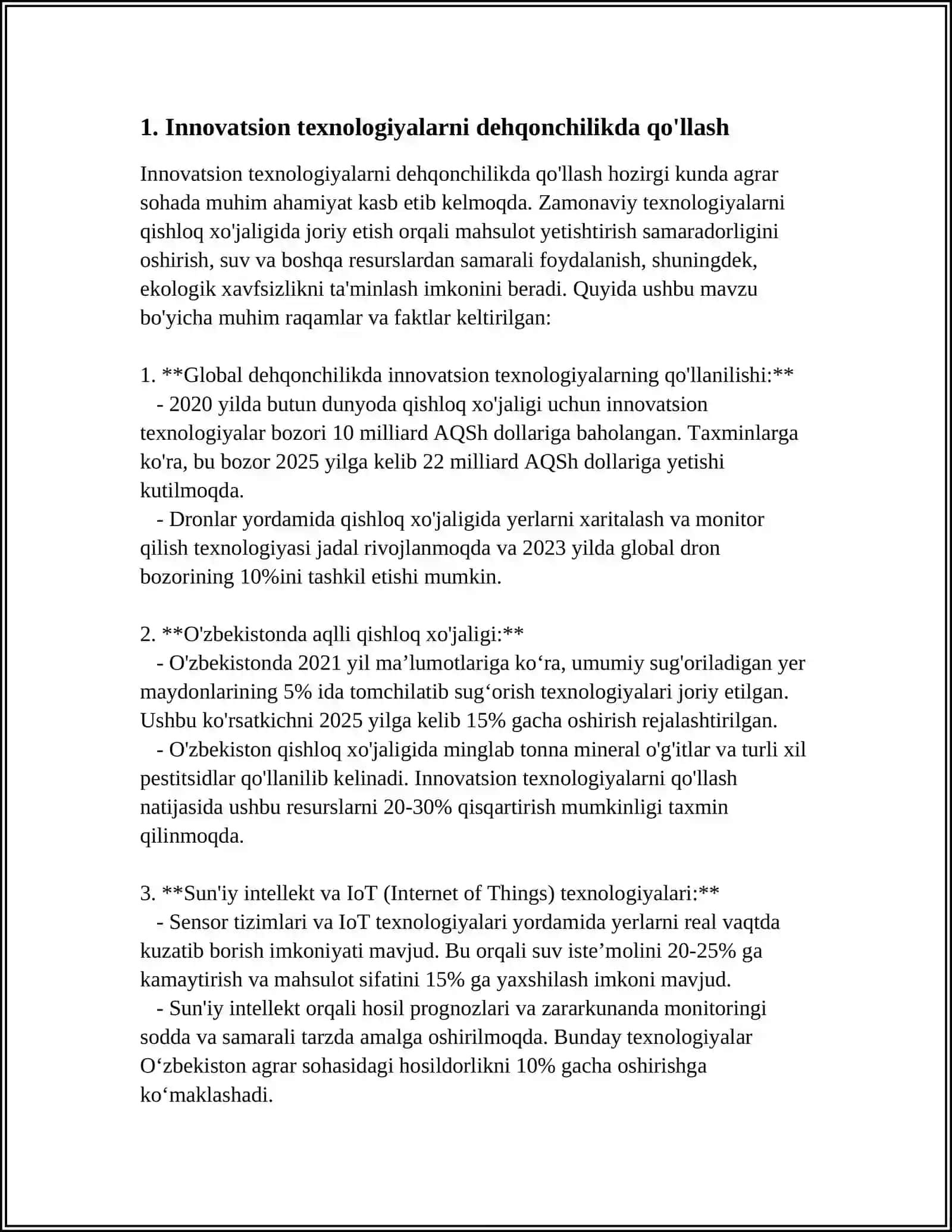 MUSTAQIL ISH Mavzu: SINFDAN TASHQARI ISHLARDA INNOVATSION TEXNOLOGIYALARNI QOʻLLASH 3