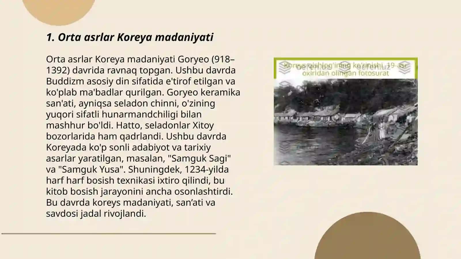 Orta asrlar Koreya madaniyati 3
