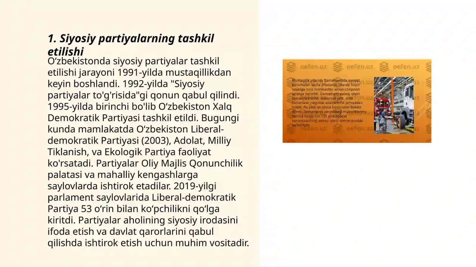 Oʻzbekistoning mustaqillik davridagi demakratik òzgarishlar 3