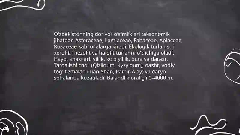 O'zbekistonning dorivor o‘simliklari 3