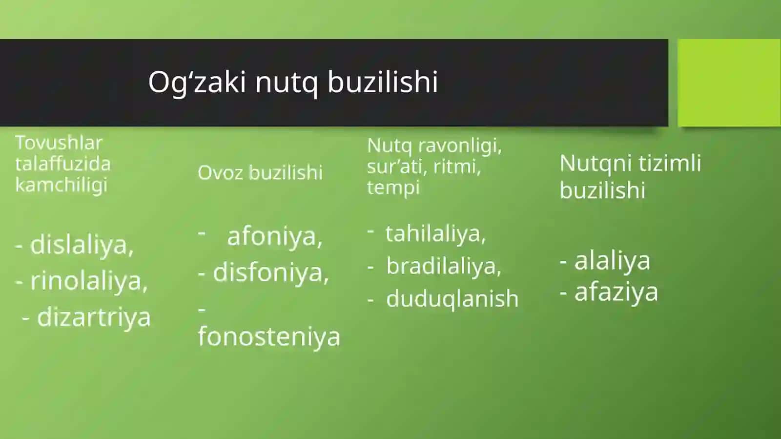 NUTQIDA NUQSONI BO’LGAN BOLALAR 3