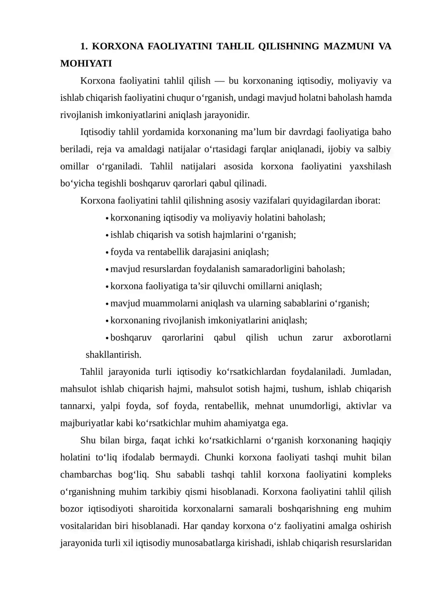 KORXONA FAOLIYATINI O‘RGANISHDA TASHQI TAHLILNING AHAMIYATI 3
