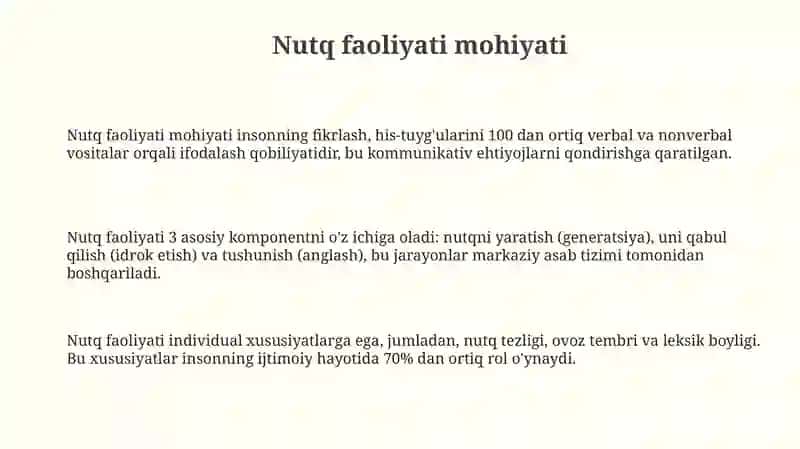 Nutq faoliyati va shakllari 3