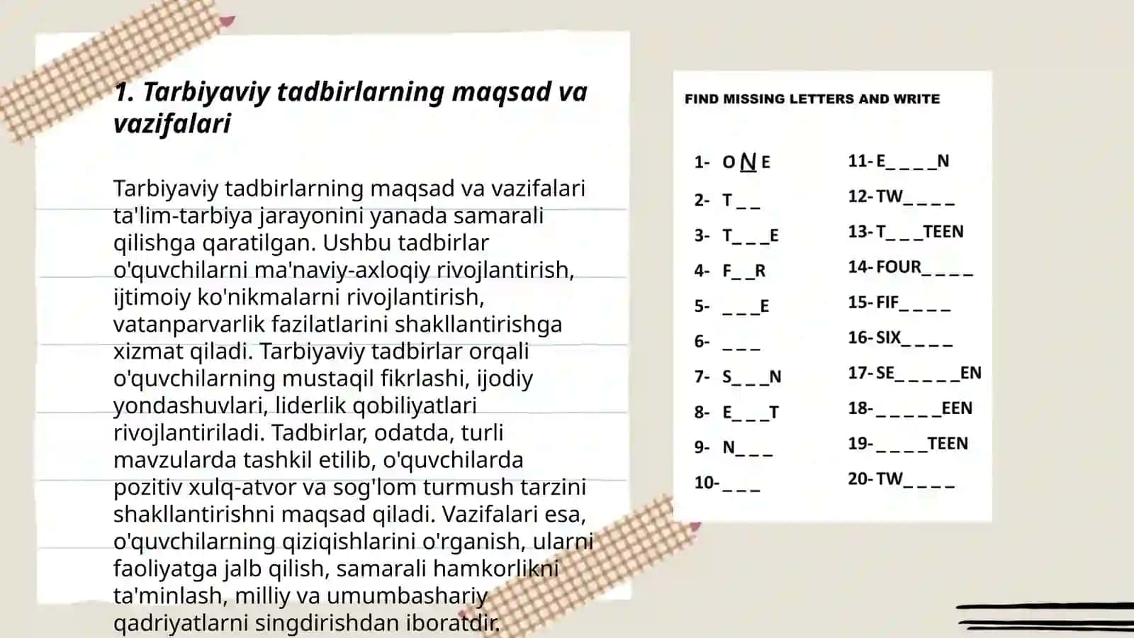 Tarbiyaviy tadbirlarda integratsiya 3