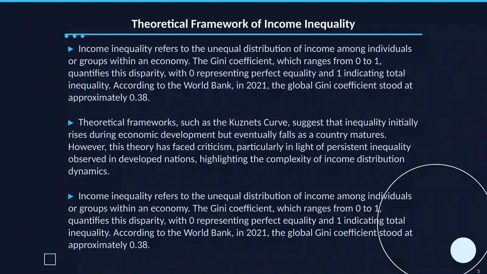 Income Inequality and Long-term Macroeconomic Stability 3
