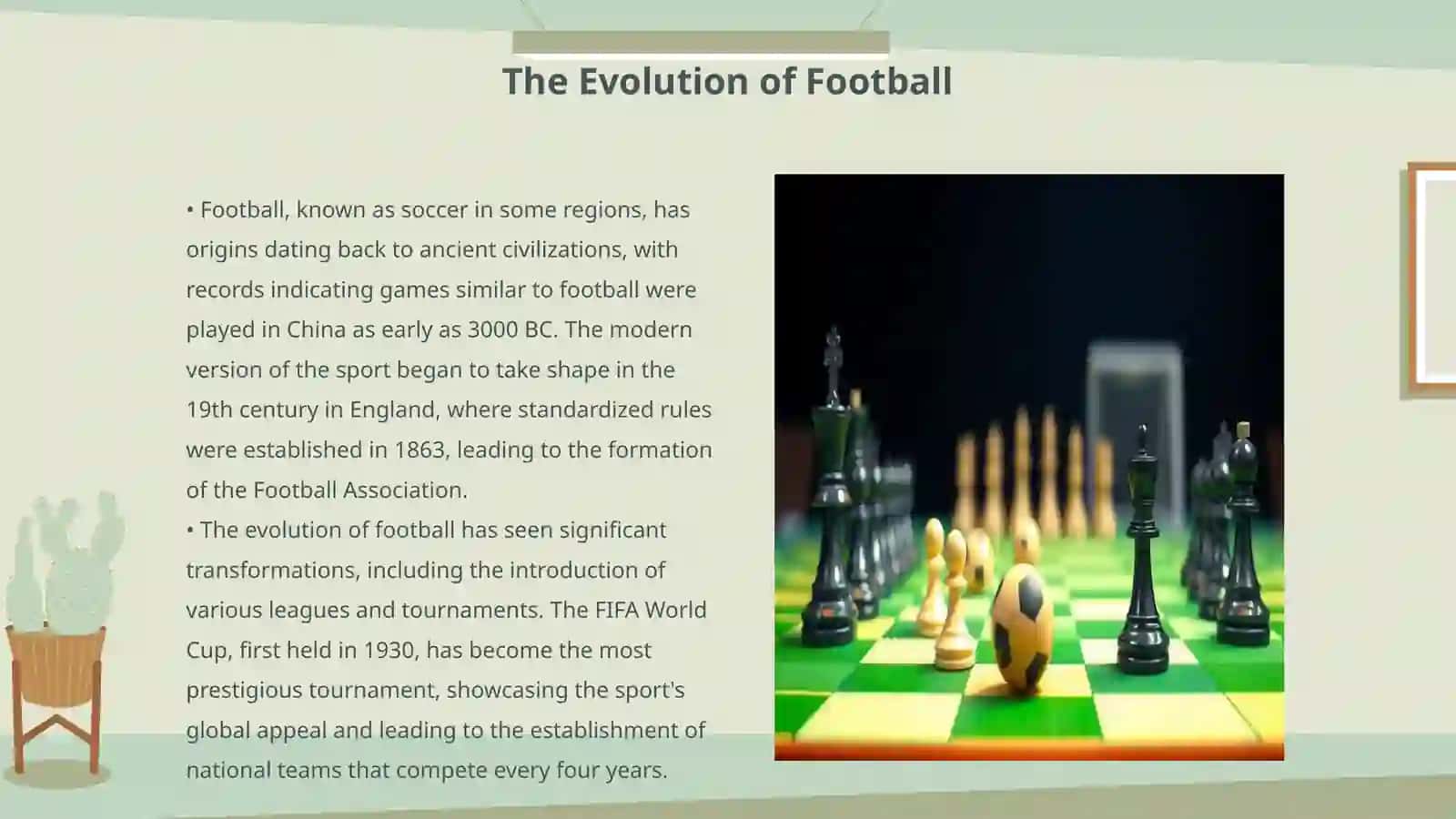Football and Chess Evolution 3