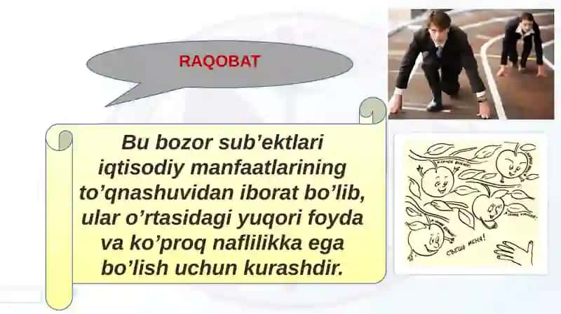 RAQOBAT VA MONOPOLIYA. NARXNING MOHIYATI VA SHAKLLANISH XUSUSIYATLARI 3