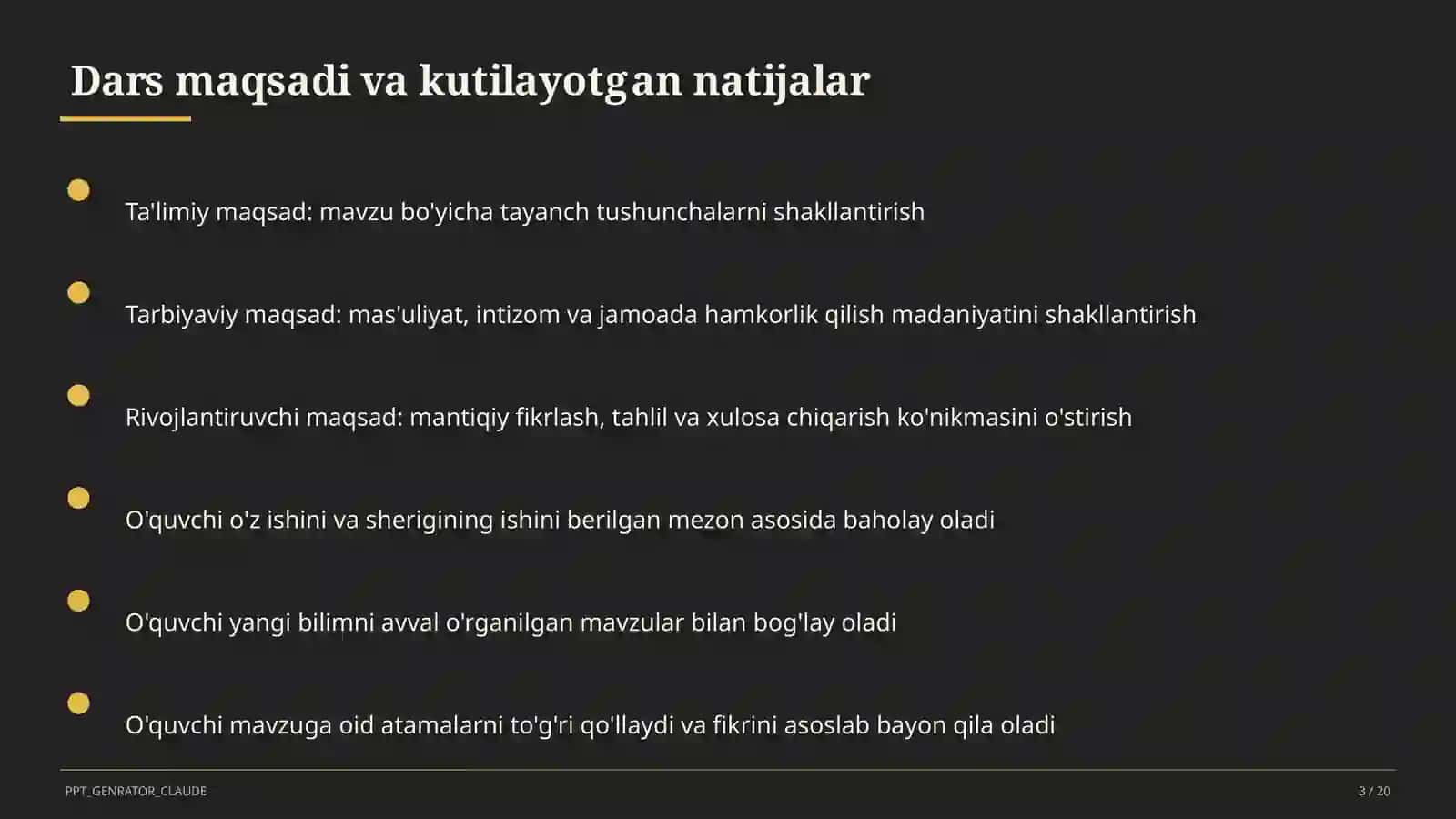 Fizika (6–11) — ochiq dars uchun 3