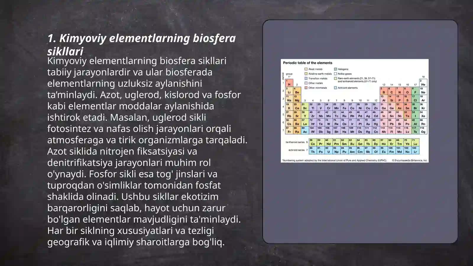 Kimyoviy elementlarning texnogen biokimyoviy sikllari 3