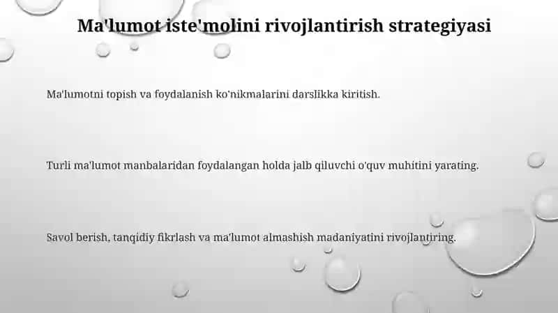 O'quvchilarda axborot iste'moli madaniyatini rivojlantirish 3