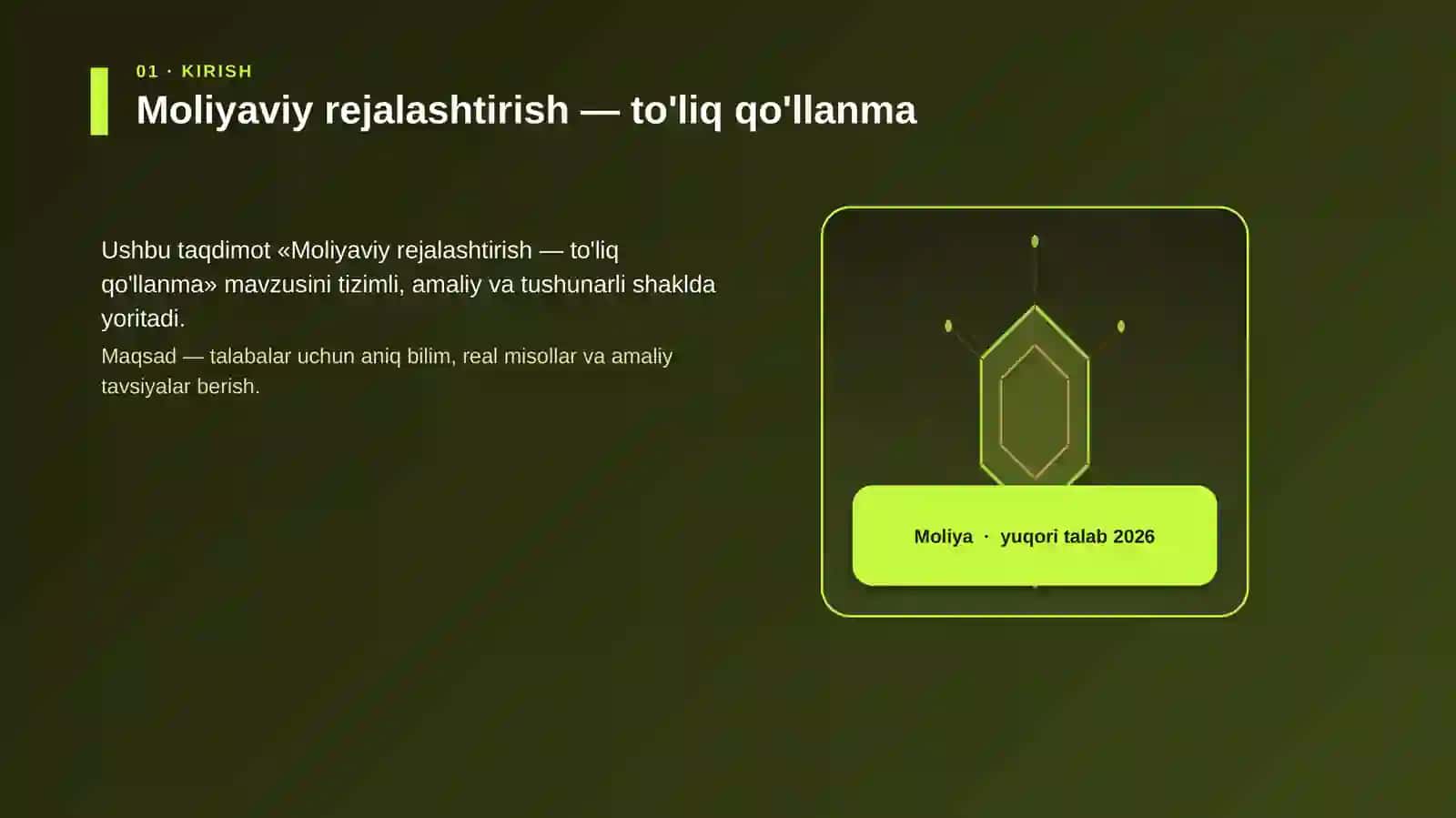 Moliyaviy rejalashtirish — to'liq qo'llanma 3