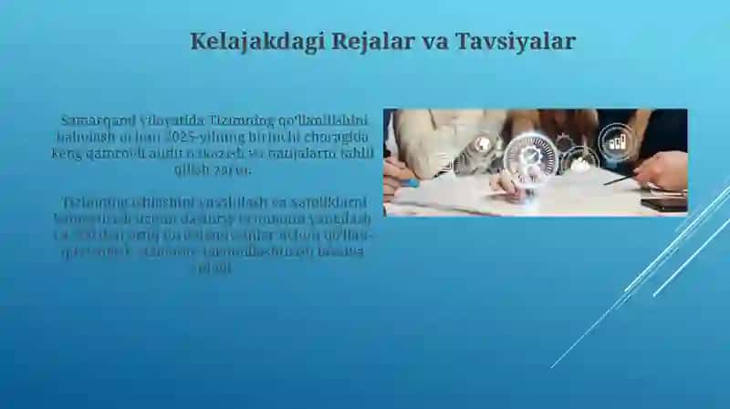 Tizimni joriy etishdan olinadigan sifat ko'rsatgichlari 3