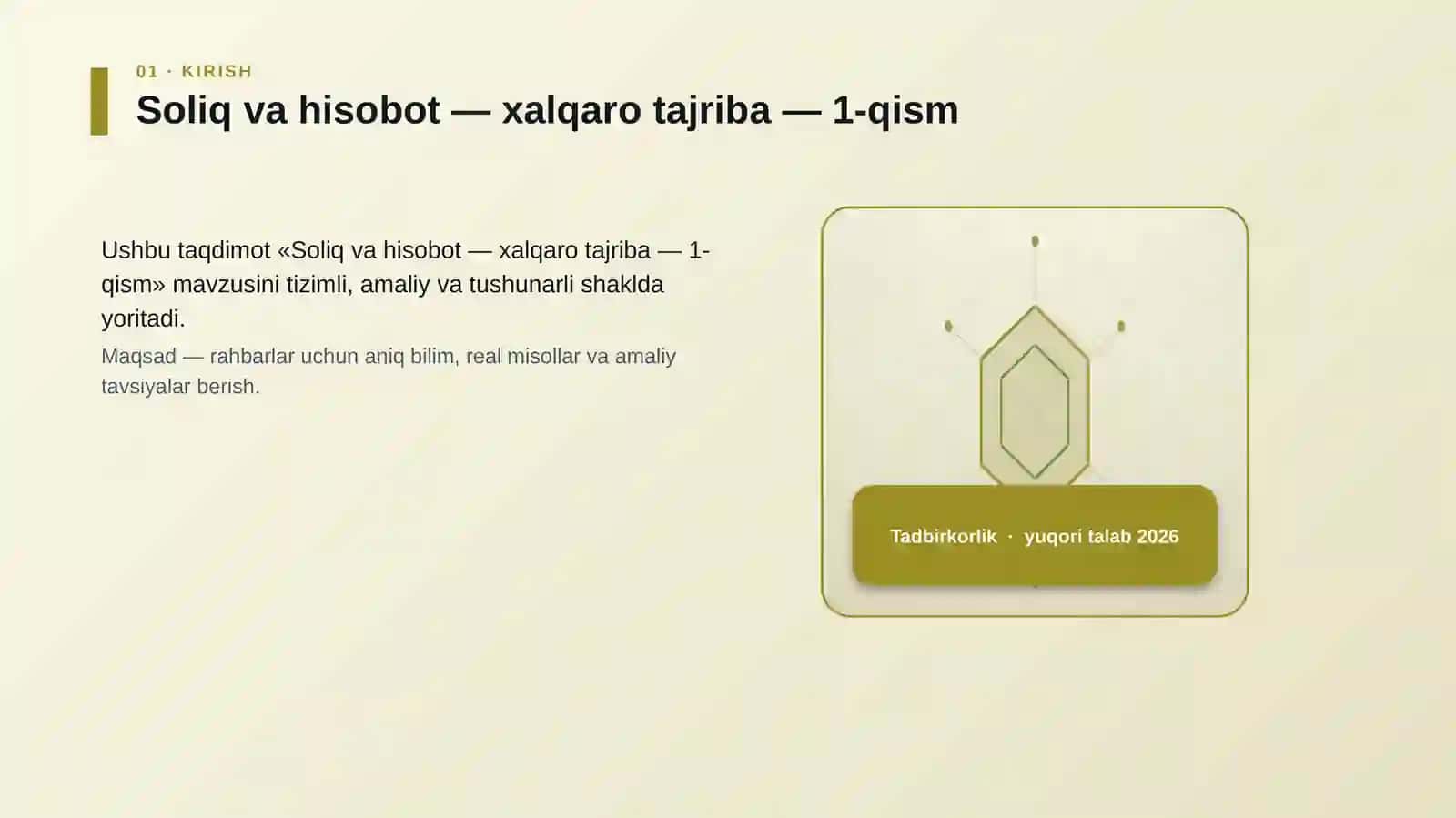 Soliq va hisobot — xalqaro tajriba — 1-qism 3