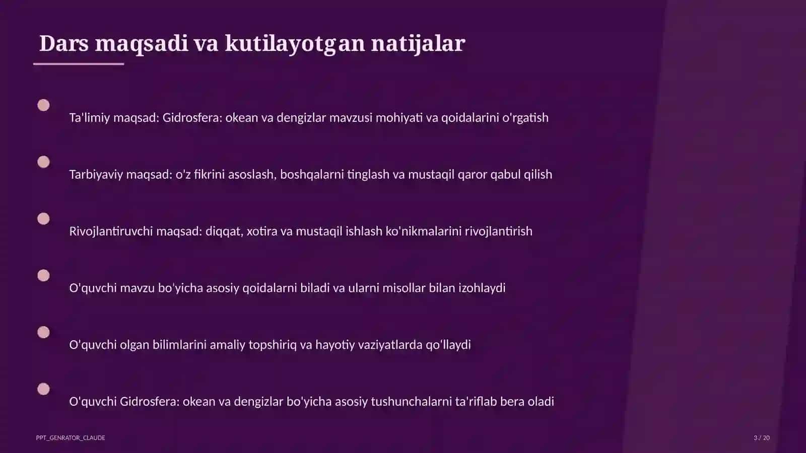 Gidrosfera: okean va dengizlar (6-sinf) 3