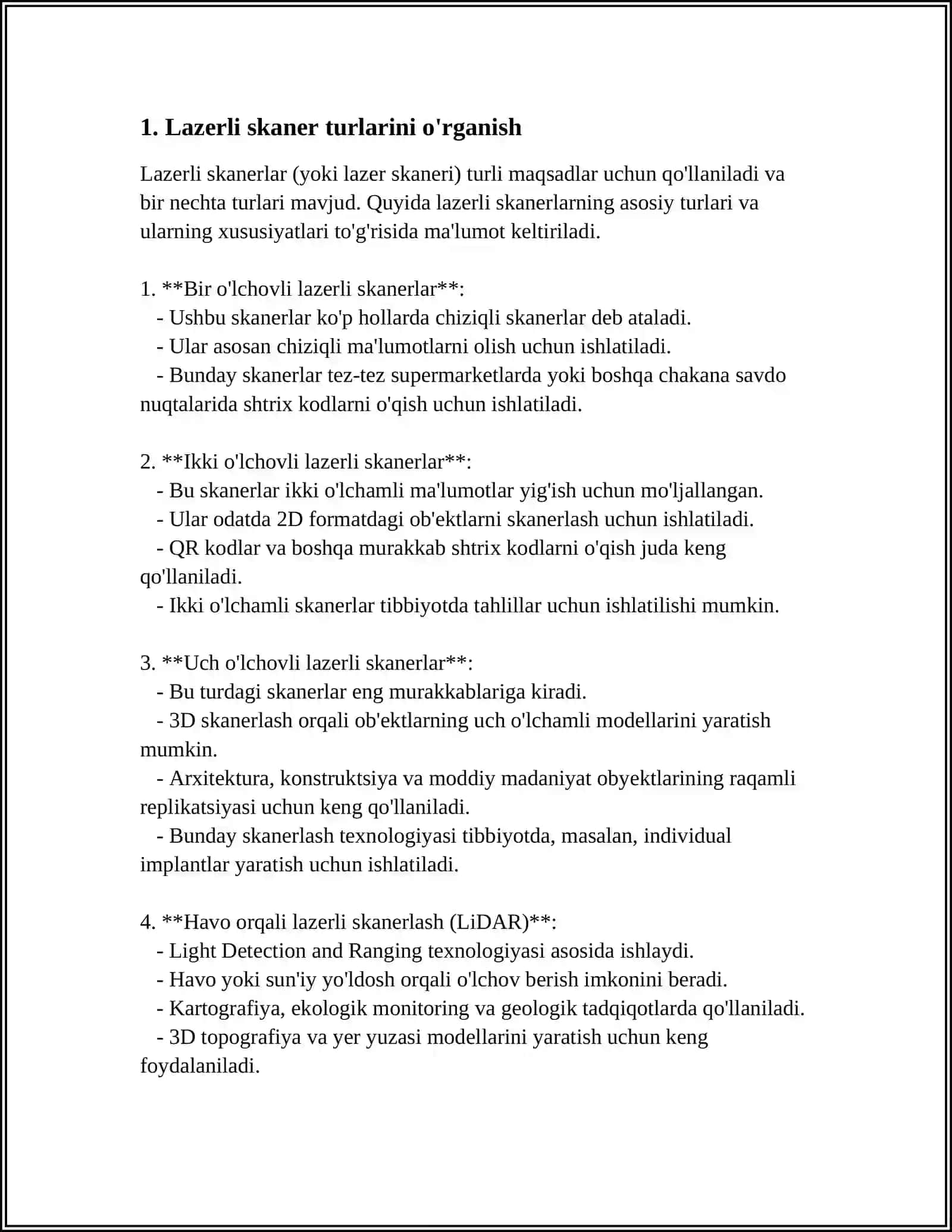 YER USTI OBYEKTLARINI LAZERLI SKANER BILAN S'YOMKA QILISH 3