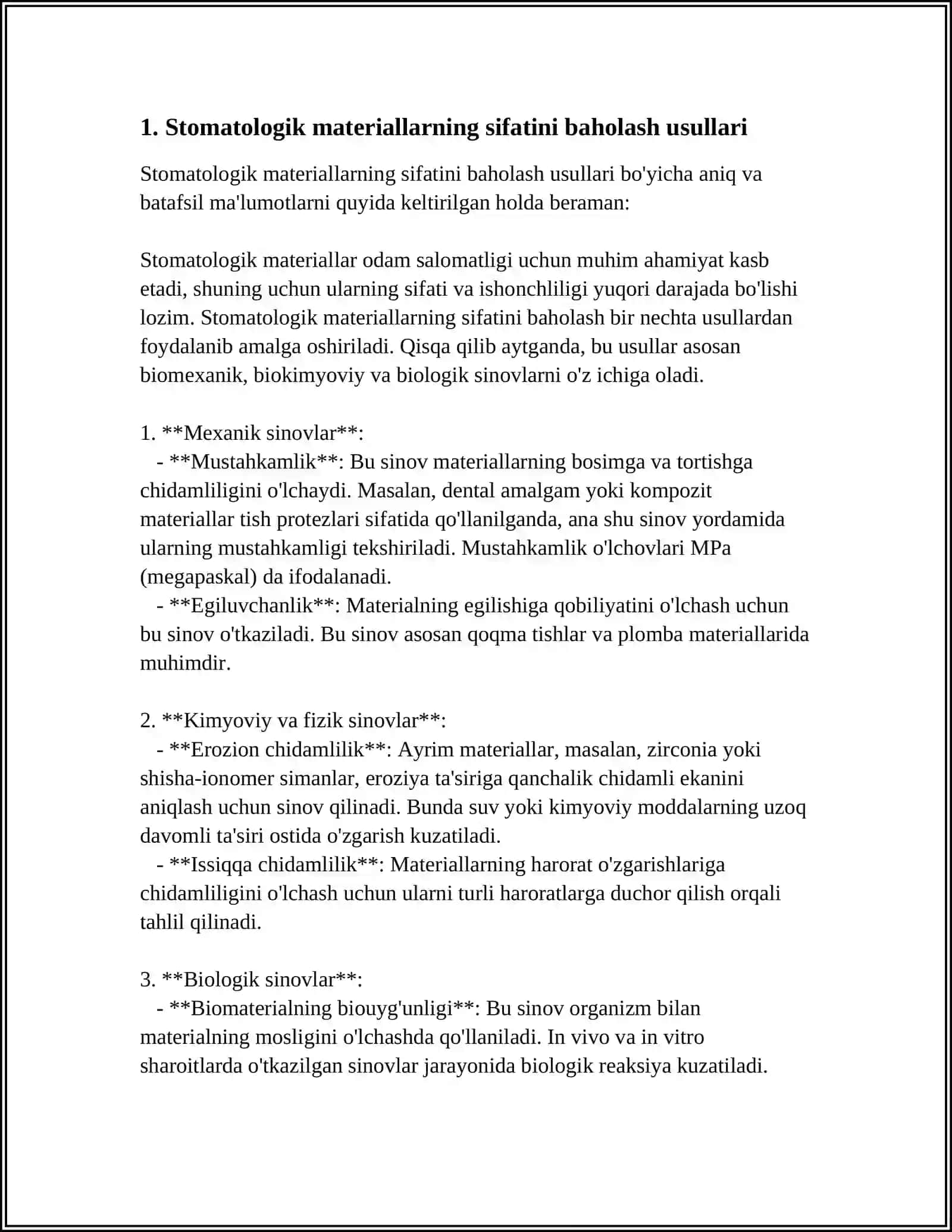 STAMATOLOGIK MATERIALLARNI TEKSHIRISH USULLARI 3