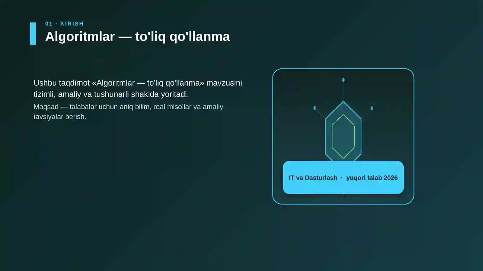 Algoritmlar — to'liq qo'llanma 3