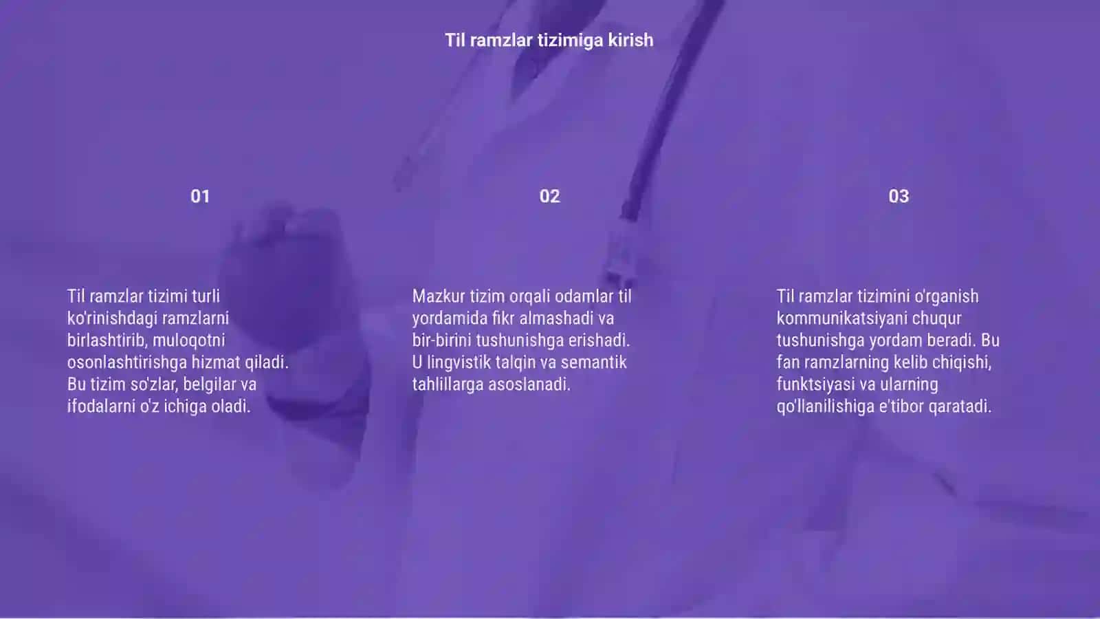Til ramzlar tizimi 3