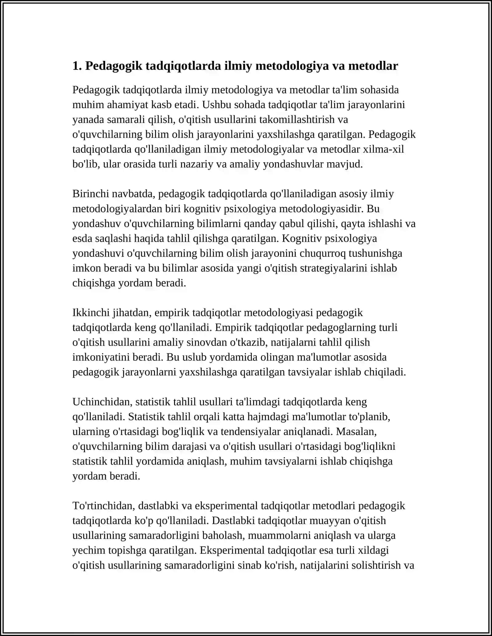 PEDAGOGIKA FANINING ILMIY-TADQIQOT METODLARI 3